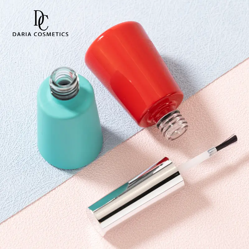 After-Sales Support 11ml Red Empty Gel Polish Bottle With Cap - Image 2