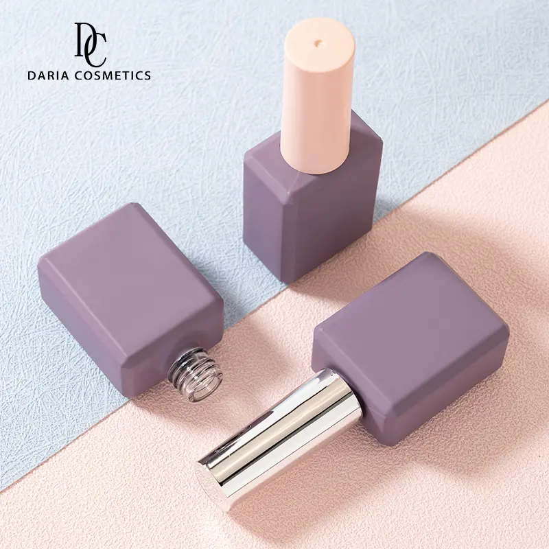 Logo Printing 11ml Empty Square Glass Bottle For Gel Nail Polish - Image 4