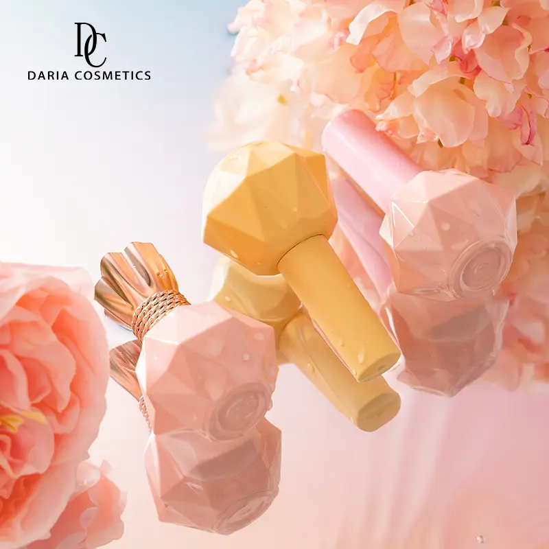 Custom Color Pink 11ml Empty UV Gel Nail Polish Glass Bottles - Image 3