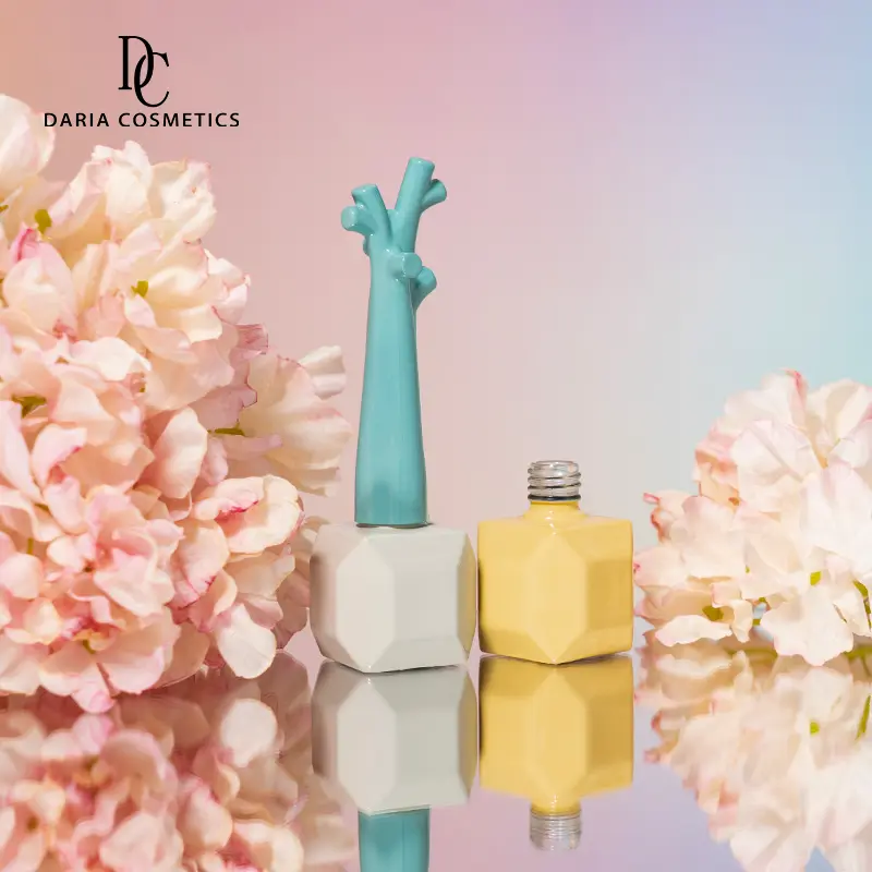 Empty 12ml Empty Nail Gel Polish Glass Bottle With Brush - Image 3