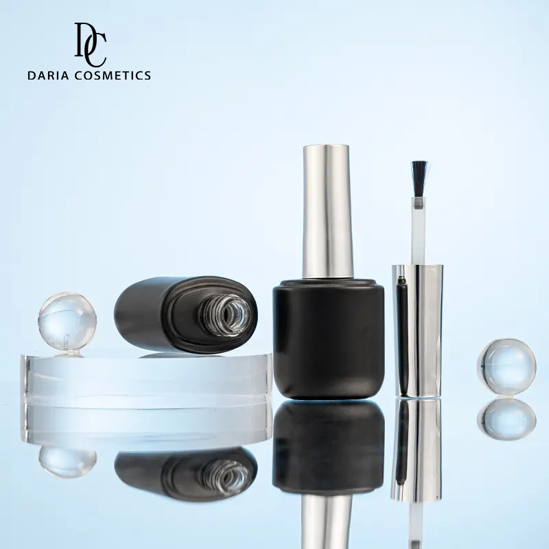 High Quality 12ml Black Empty Glass Nail Gel Polish Bottle - Image 4