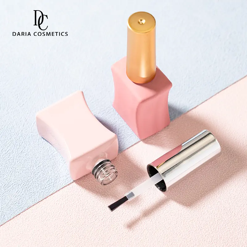 Logo Printing Customized 12ml Empty Glass Nail Gel Glass Bottle - Image 2