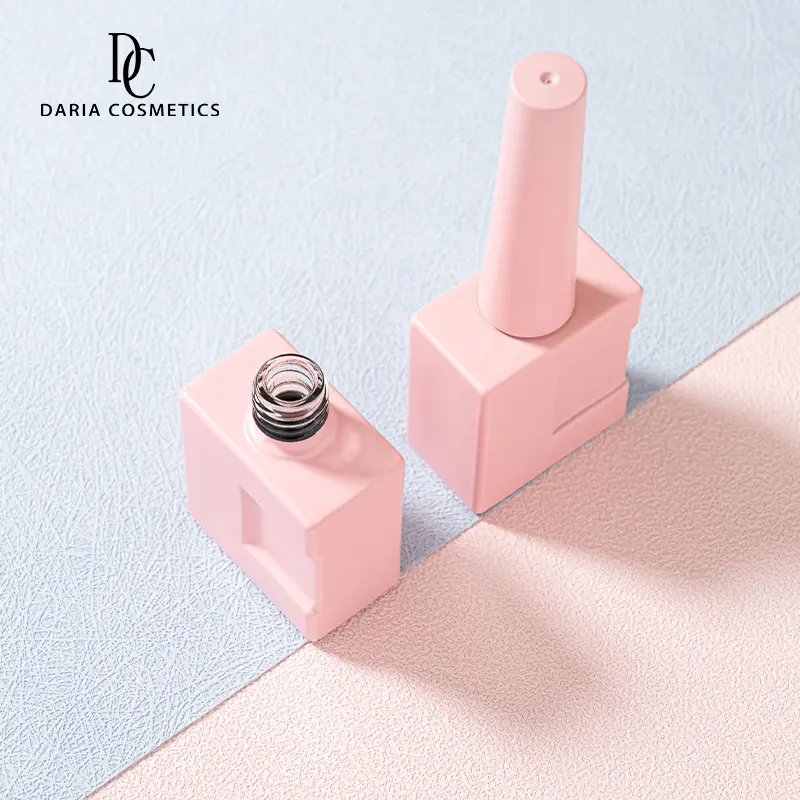 13ml Square Leak-Proof Nail Art Gel Polish Empty Glass Bottle - Image 3