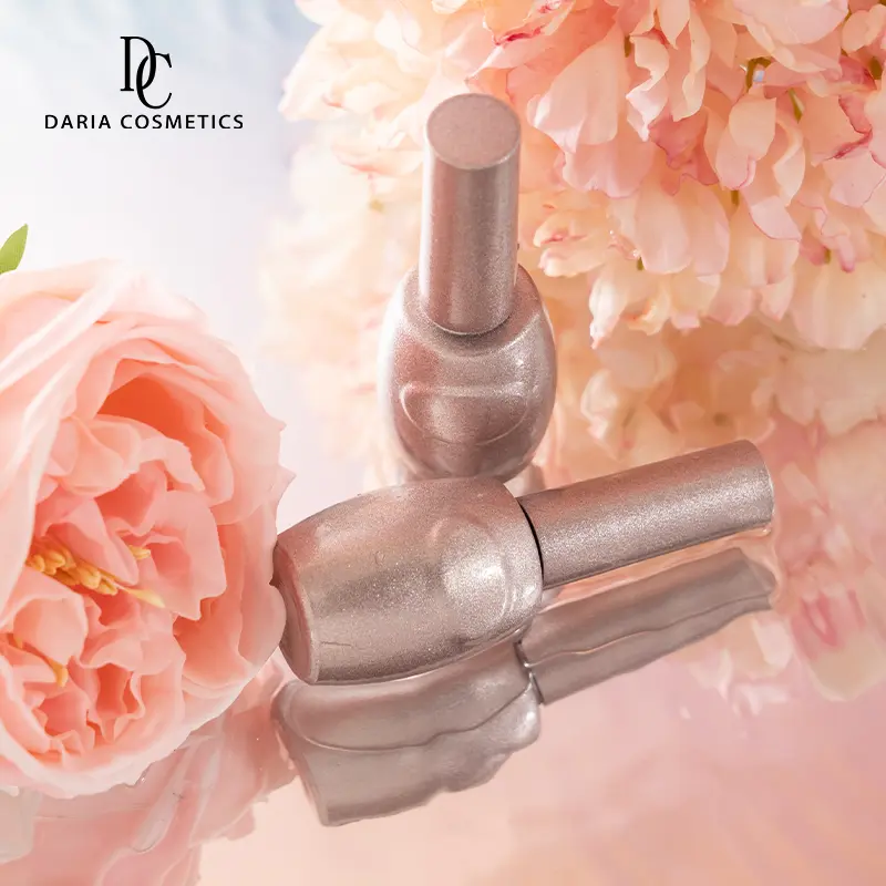 14ml Round Empty Glass Nail Gel Polish Bottle With Cap - Image 4