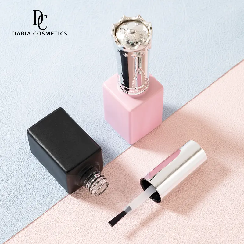 14ml Glass Container Empty Gel Nail Polish Square Bottle - Image 2