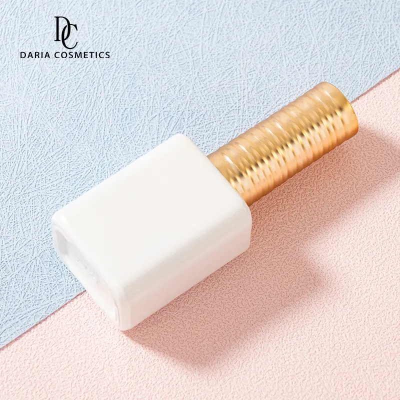 14ml Empty Durable Glass Gel Nail Polish White Square Bottle - Image 4