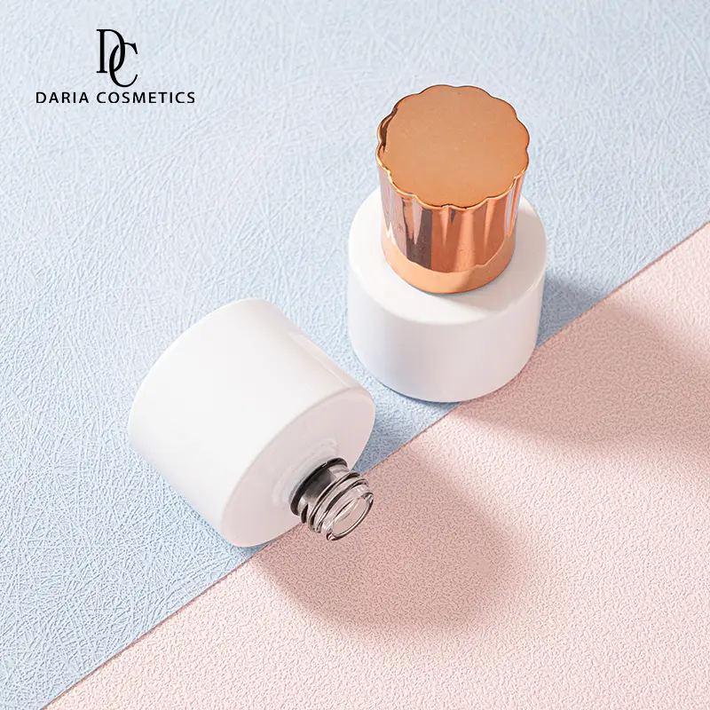 Empty 16ml Round Glass Container Gel Nail Polish Bottle - Image 4