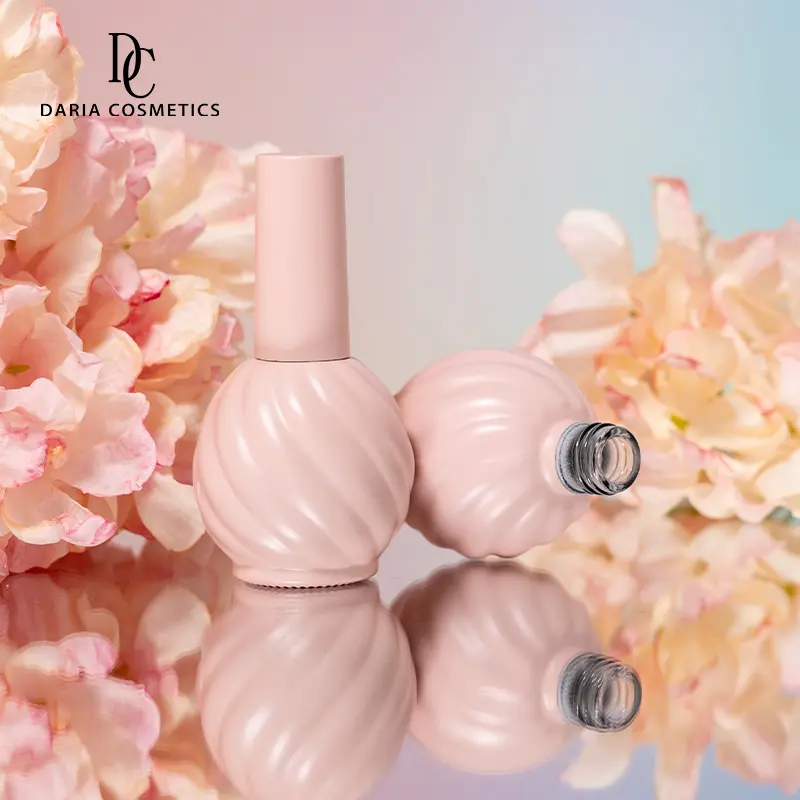 19ml Empty Nail Gel Polish Glass Bottle With Brush - Image 3