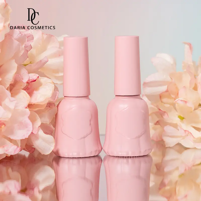 Personalized Nail Polish Bottles - 9ml Pink Uv Gel Glass Bottle - Image 4