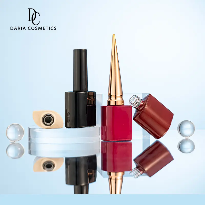 9ml Unique Empty Nail Polish Glass Bottles With Plastic Cap - Image 4