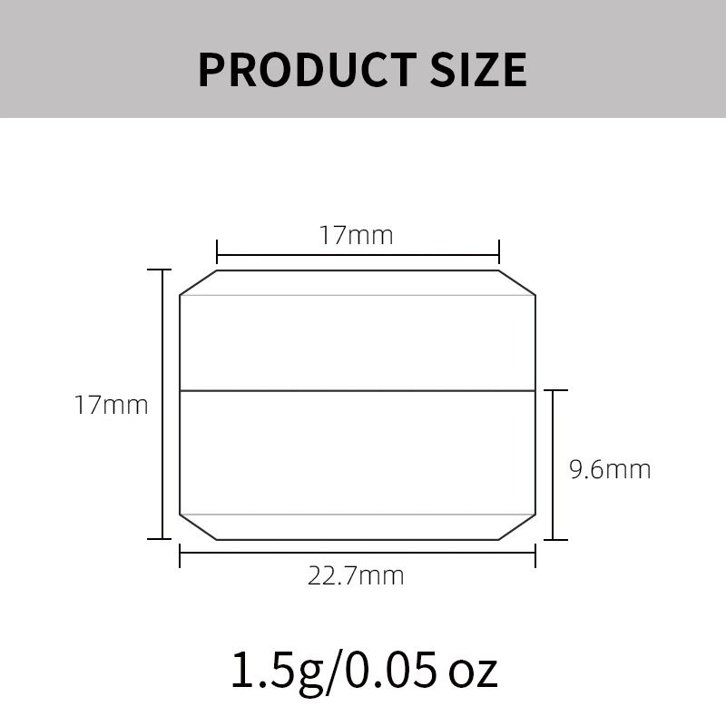 Custom Gel Nail Polish Black Empty Mini Cosmetic Plastic Jar - Image 4