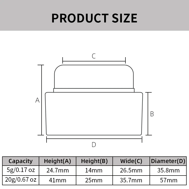 Empty Solid Gel Nail Plastic Cream Jar With Lid Supplier - Image 4