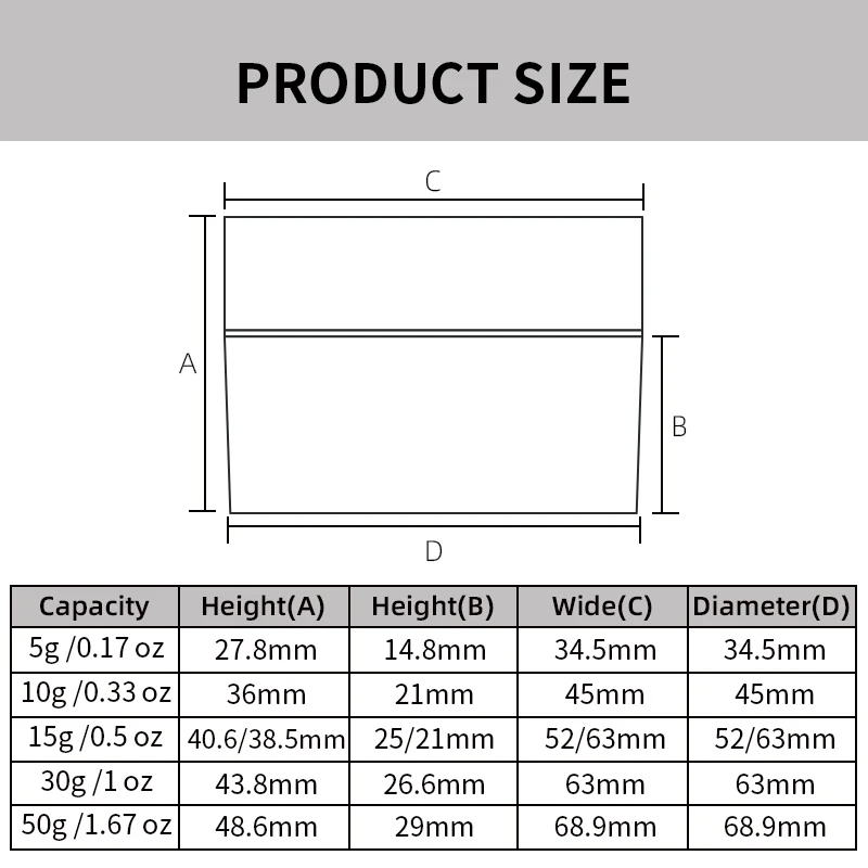Empty Double Wall Gel Polish Plastic Cosmetic Jar OEM - Image 4