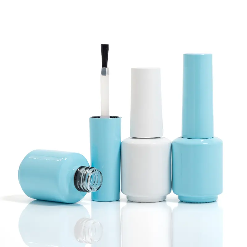 9ml Round Glass Packaging Empty Gel Nail Polish Bottle - Image 2