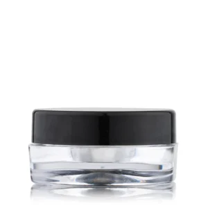 Empty Clear Cosmetic Nail Powder Plastic Jar Containers