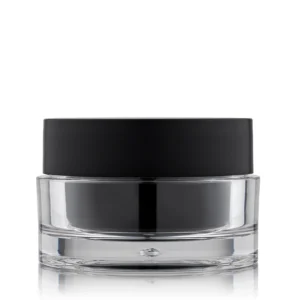 Logo Engraving Empty Double Wall Cosmetic Plastic Jar